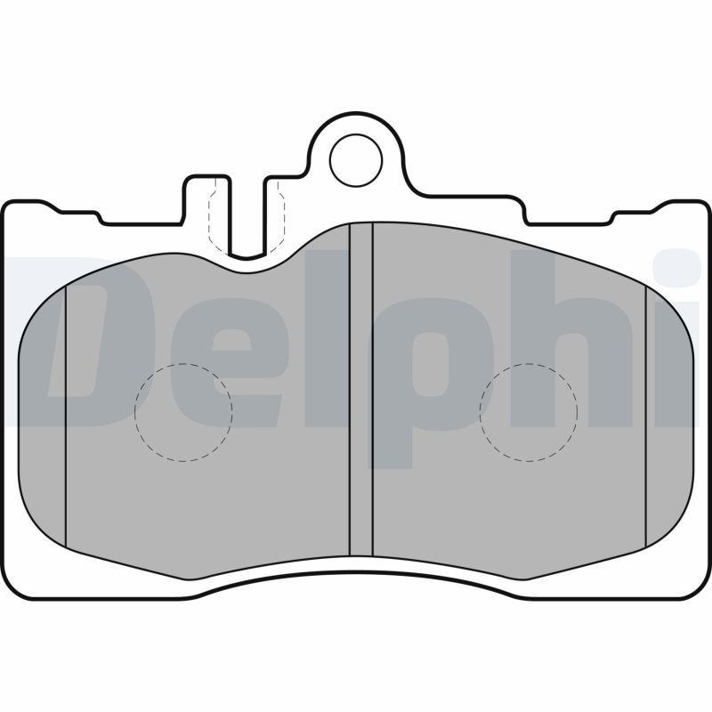 DELPHI Brake pad set LP1689 Lexus LS 2002