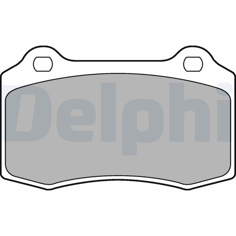 DELPHI LP1700 Brake pad set not prepared for wear indicator, with anti-squeak plate, without accessories