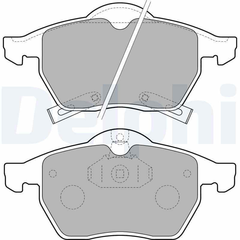 Opel ZAFIRA Disk brake pads 1762980 DELPHI LP1731 online buy