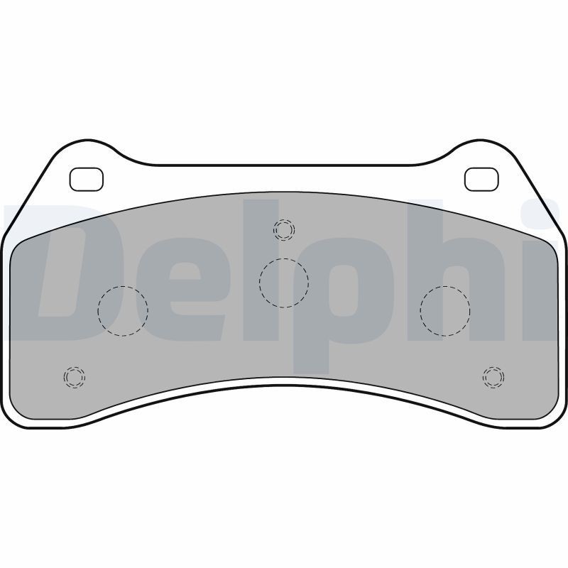 DELPHI LP1770 Brake pad set not prepared for wear indicator, with anti-squeak plate, without accessories