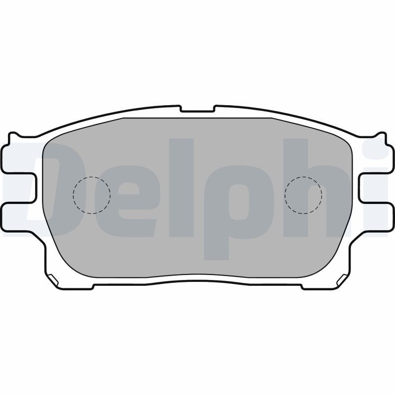 DELPHI LP1784 Brake pad set not prepared for wear indicator, with anti-squeak plate, without accessories