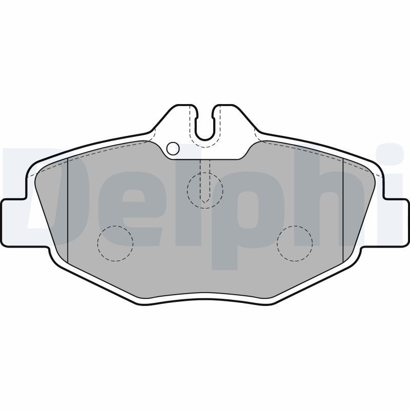 Mercedes E-Class Set of brake pads 1763043 DELPHI LP1791 online buy