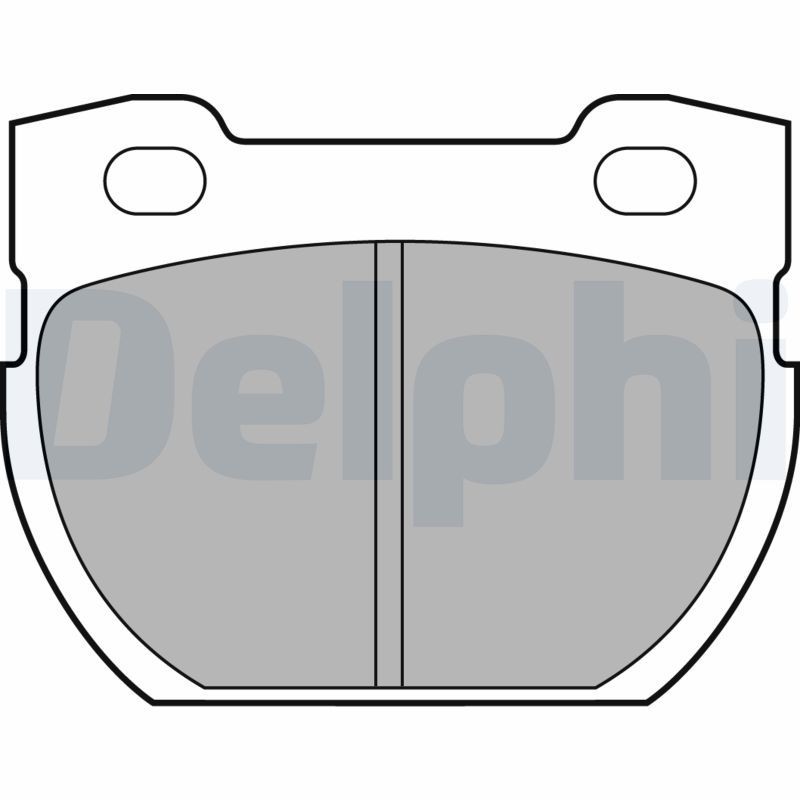 LP1847 DELPHI Brake pad set LAND ROVER not prepared for wear indicator, with anti-squeak plate, with accessories
