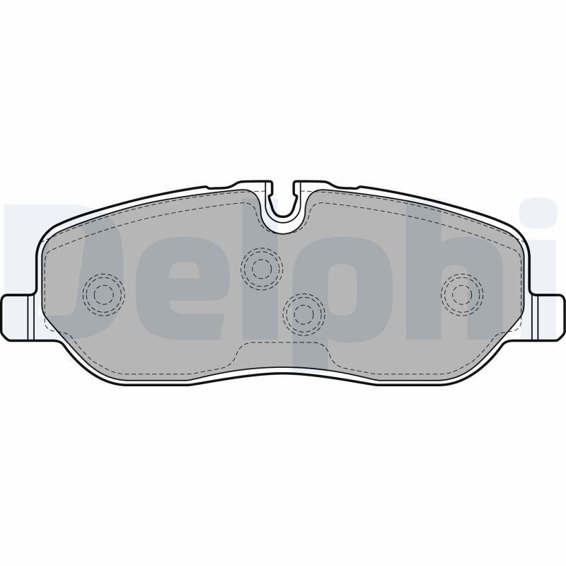 DELPHI LP1935 Brake pad set prepared for wear indicator, with anti-squeak plate, with accessories