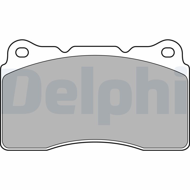 DELPHI LP1944 Brake pad set not prepared for wear indicator, with anti-squeak plate, without accessories