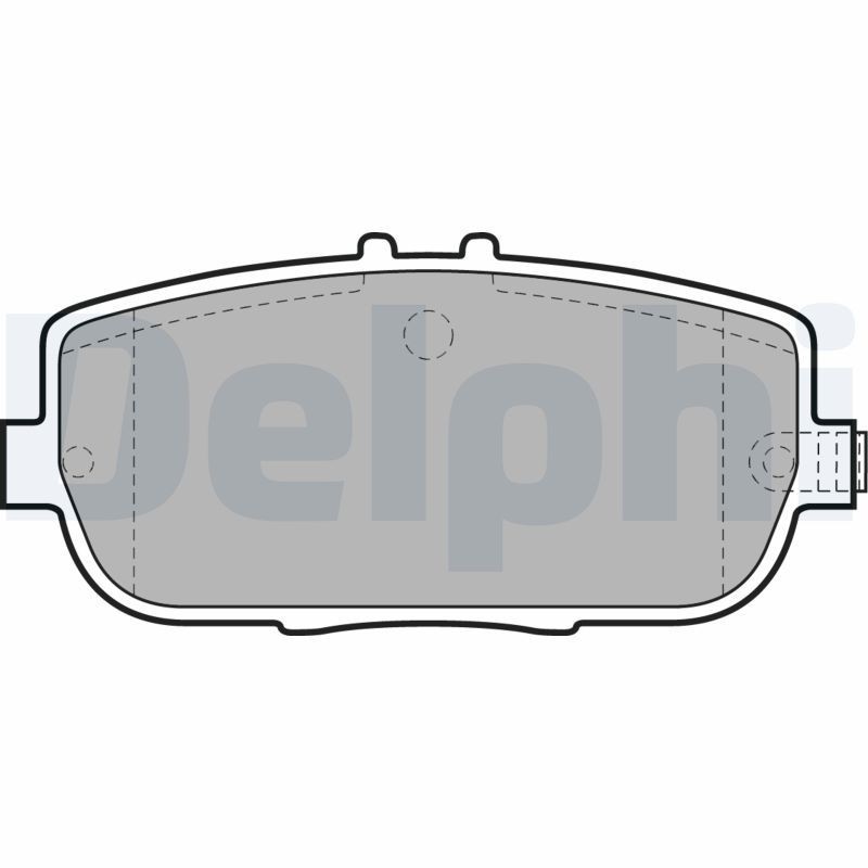 Fiat 124 Pastiglie dei freni ricambi auto - Kit pastiglie freni DELPHI LP2027