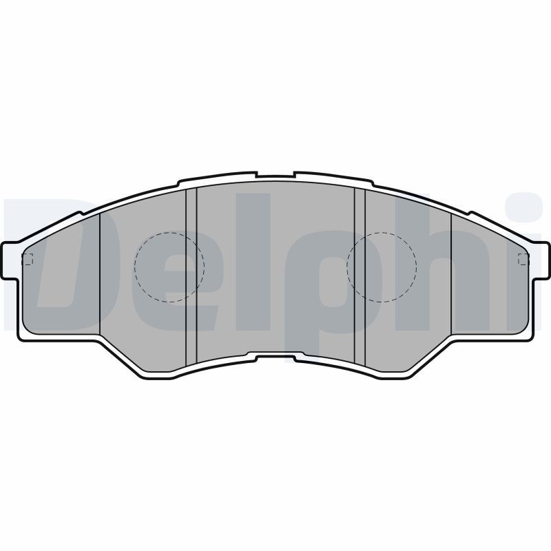 DELPHI LP2060 Brake pad set not prepared for wear indicator, without anti-squeak plate, without accessories