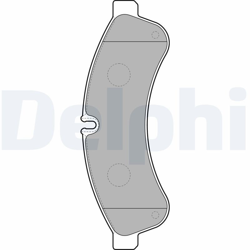 DELPHI LP2063 Brake pad set prepared for wear indicator, without anti-squeak plate, with accessories