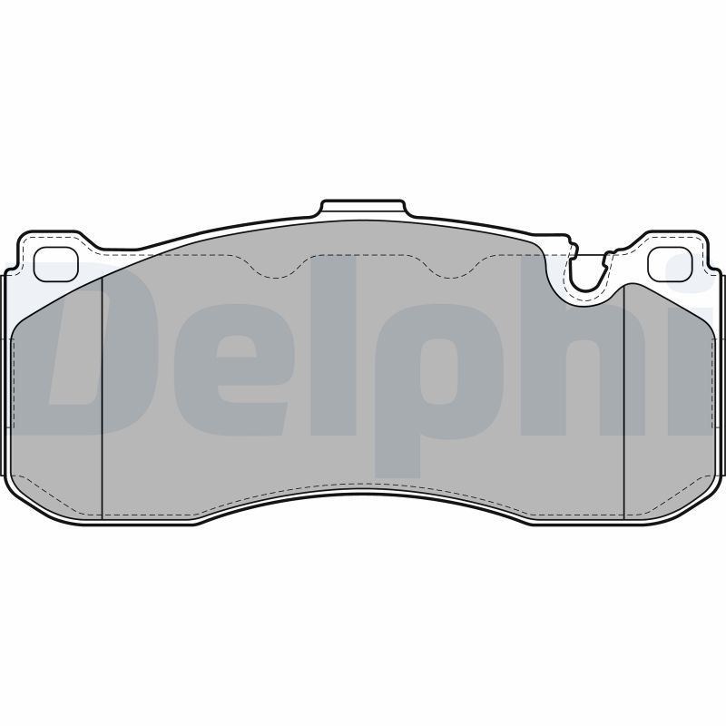 DELPHI LP2131 Brake pad set not prepared for wear indicator, with anti-squeak plate, without accessories