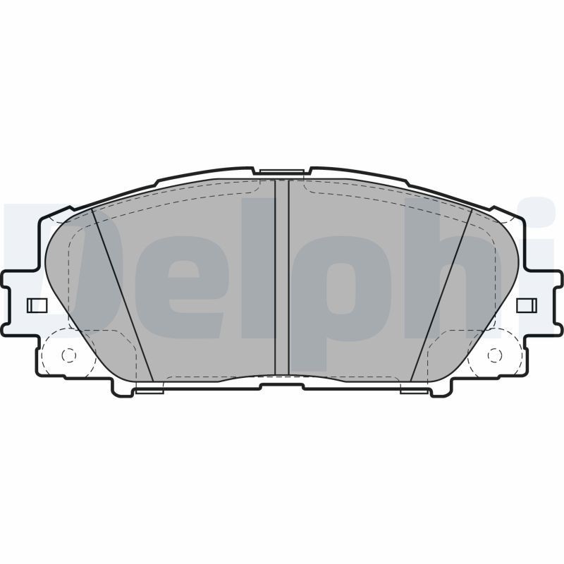 DELPHI LP2135 Brake pad set not prepared for wear indicator, without anti-squeak plate, without accessories