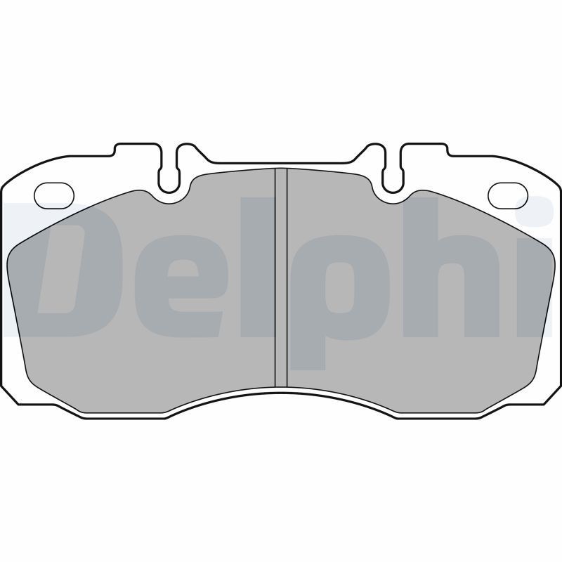 DELPHI LP2138 Brake pad set prepared for wear indicator, with anti-squeak plate, without accessories