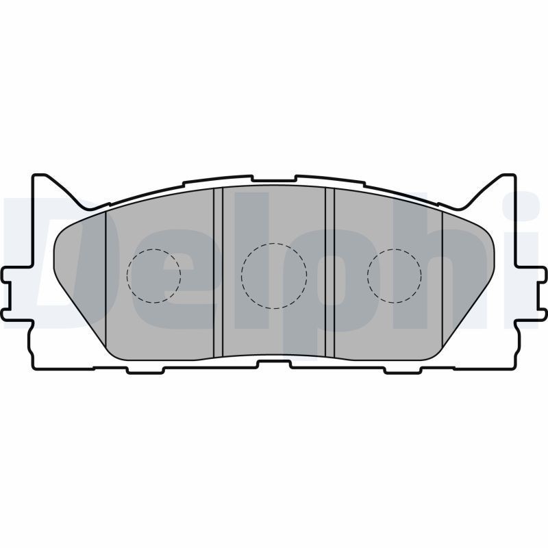 DELPHI LP2169 Brake pad set not prepared for wear indicator, without anti-squeak plate, without accessories