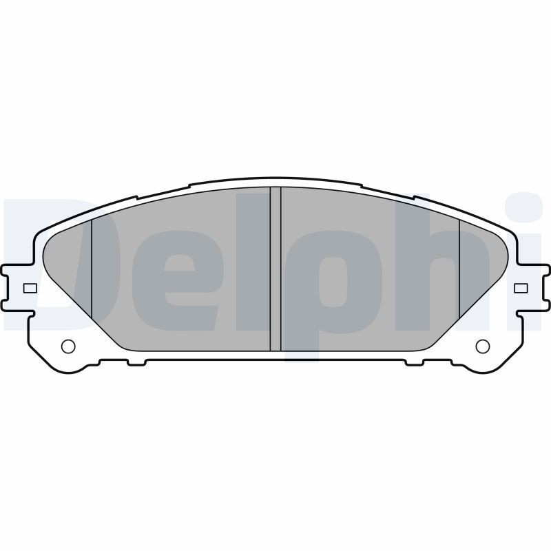 Original DELPHI 24452 Brake pad set LP2201 for LEXUS NX