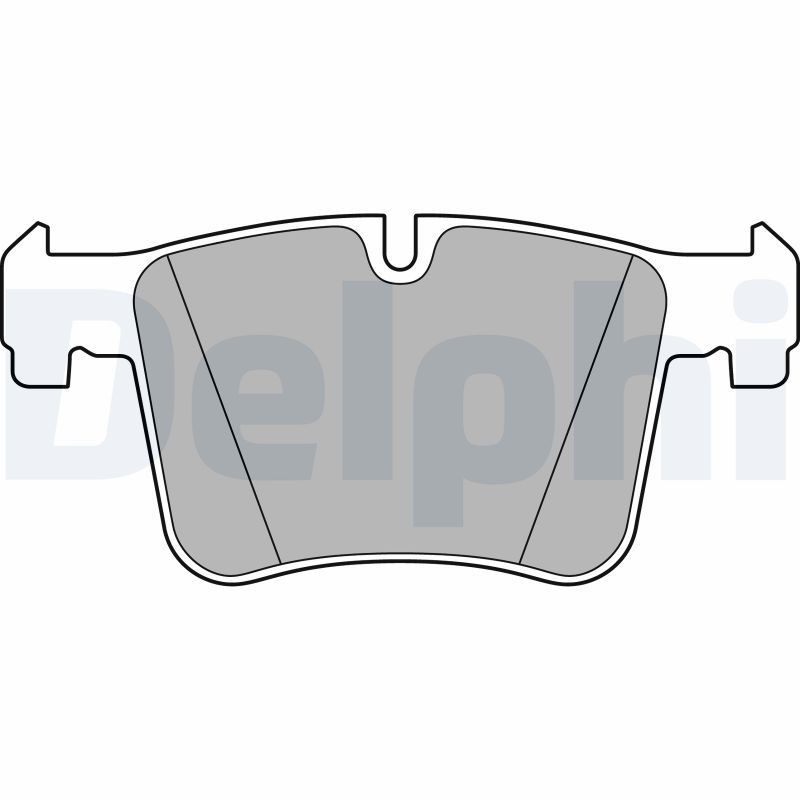 DELPHI LP2234 Brake pad set prepared for wear indicator, with anti-squeak plate, without accessories
