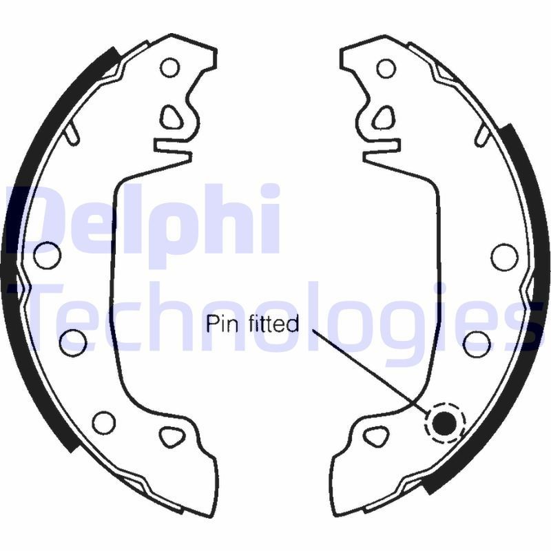 DELPHI Brake shoe kits rear and front Renault 134 new LS1142