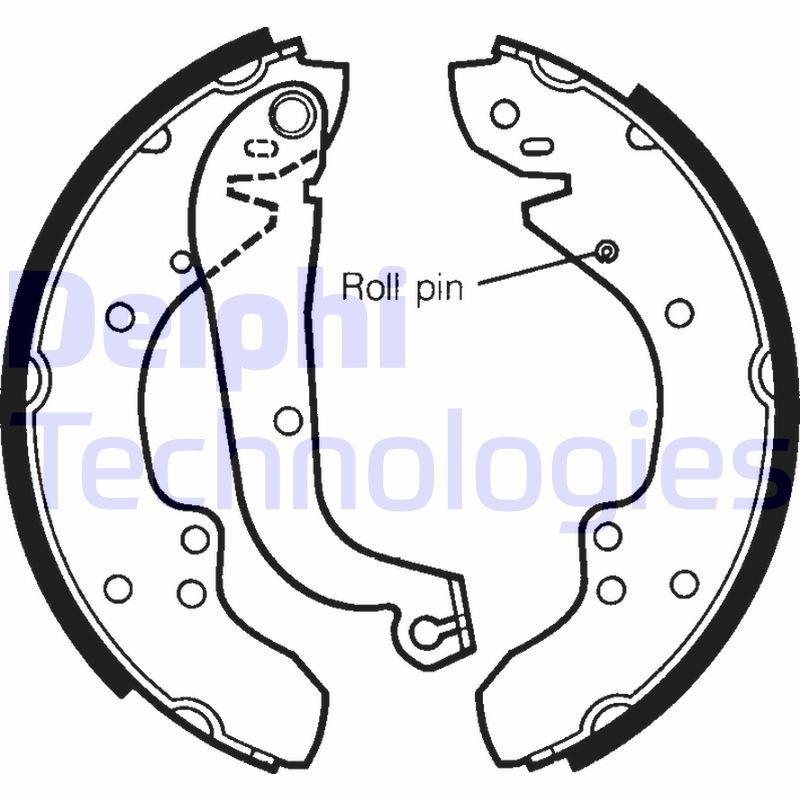 Fiat DUCATO Brake drums and pads 1764171 DELPHI LS1295 online buy
