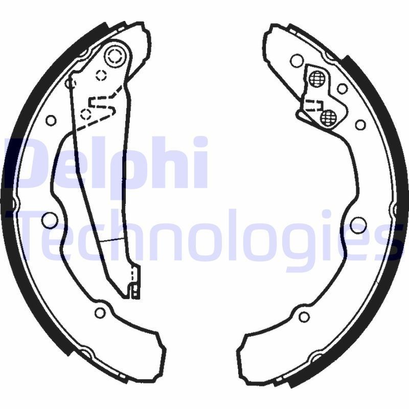 Great value for money - DELPHI Brake Shoe Set LS1317