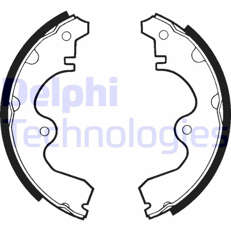 Original LS1333 DELPHI Drum brake shoe support pads SMART