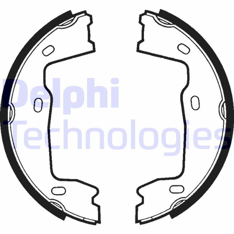 DELPHI Parking brake shoes rear and front Astra H new LS1381