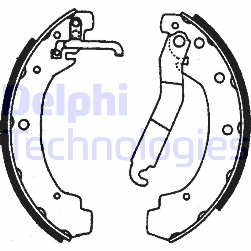 Great value for money - DELPHI Brake Shoe Set LS1702