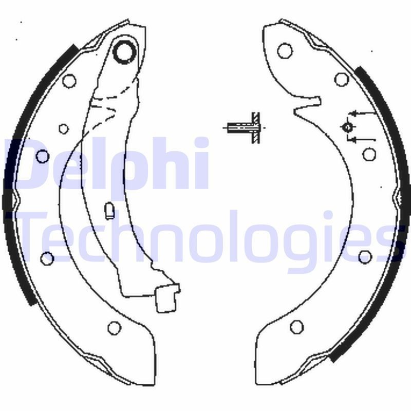 Renault 16 Drum brake pads 1764458 DELPHI LS1838 online buy