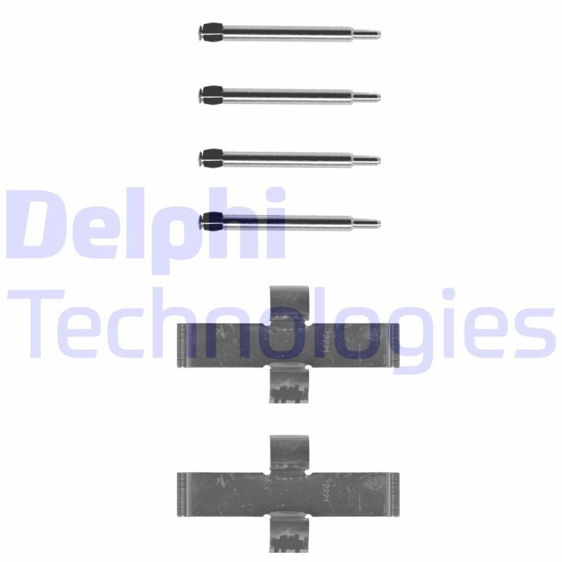 DELPHI LX0013 Accessory Kit, disc brake pads 0004213291