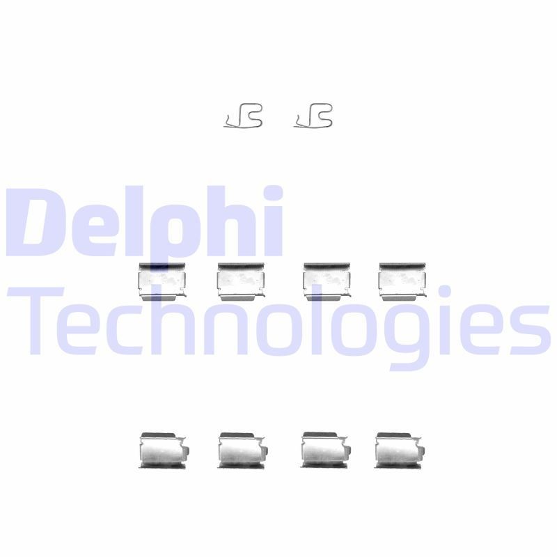 Great value for money - DELPHI Accessory Kit, disc brake pads LX0343
