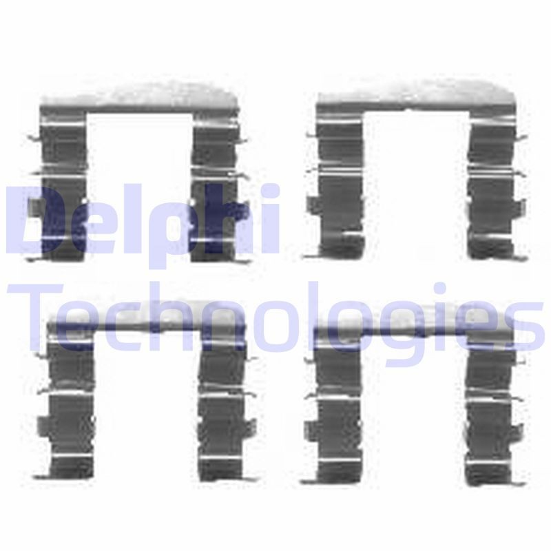 Kia RETONA Front brake pad fitting kit 1765841 DELPHI LX0461 online buy