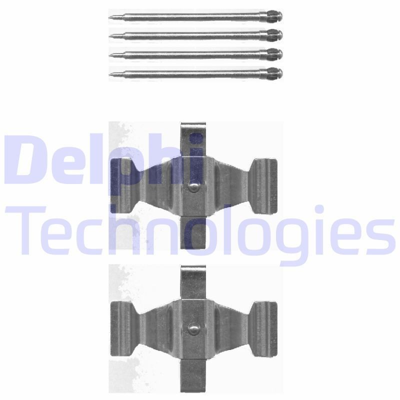 DELPHI LX0464 Accessory Kit, disc brake pads