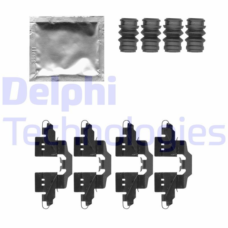 DELPHI LX0550 Brake pad fitting kit LEXUS CT 2010 in original quality