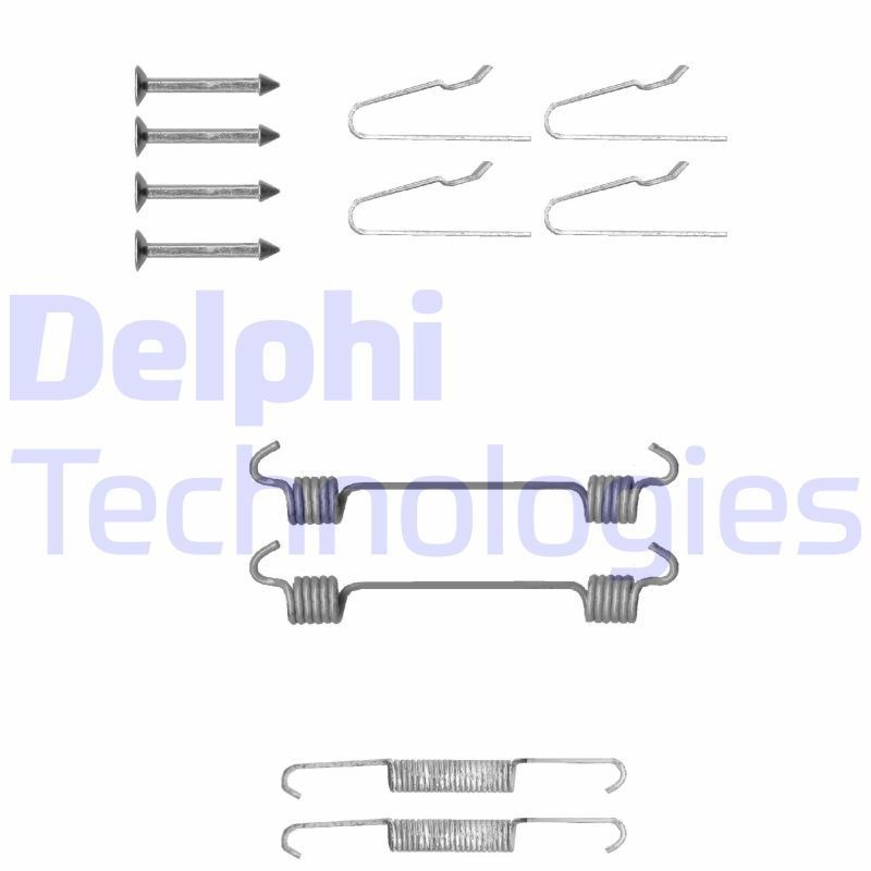 DELPHI LY1306 JEEP Accessory kit, brake shoes in original quality