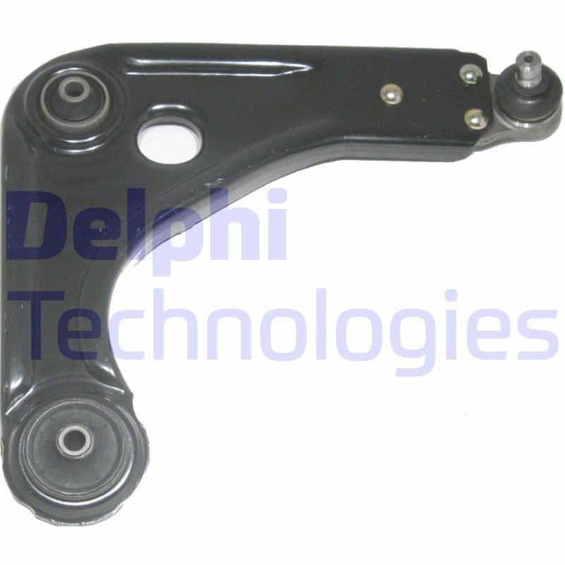 DELPHI TC1036 Suspension arm with ball joint, Right, Lower, Trailing Arm, Sheet Steel