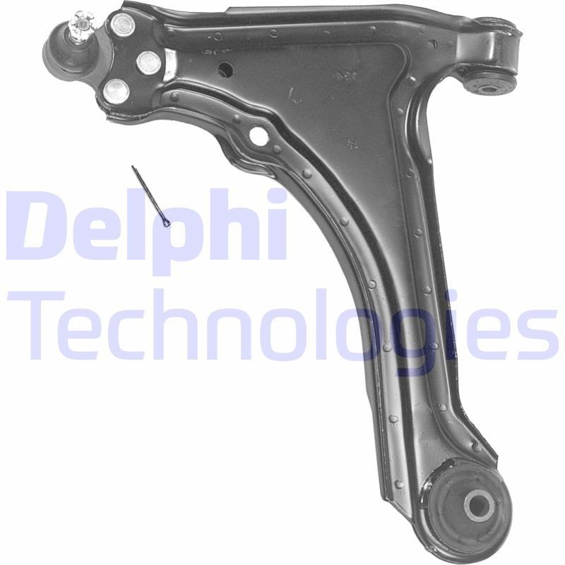 DELPHI TC648 Suspension arm with ball joint, Trailing Arm, Sheet Steel