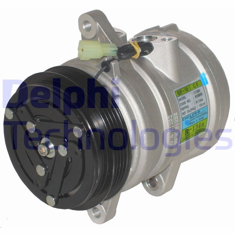 DELPHI TSP0155854 Air conditioning compressor SP10, PAG 46, with PAG compressor oil