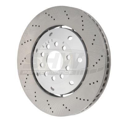 Performance brake discs SHW Performance Front Axle Right, 365x34mm, Perforated, internally vented, two-part brake disc, Coated, High-carbon - AFR46412