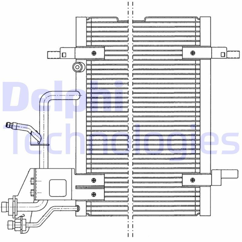 Condenser air conditioning DELPHI without dryer - TSP0225011