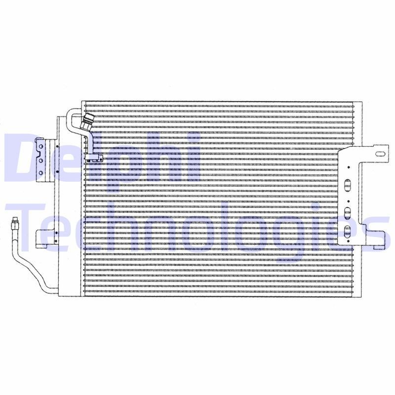 DELPHI TSP0225210 Air conditioning condenser with dryer