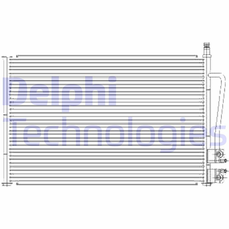 DELPHI TSP0225459 Air conditioning condenser 1363775