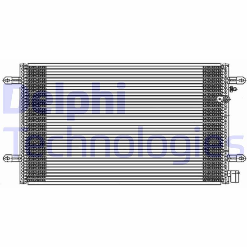 DELPHI TSP0225591 Air conditioning condenser 4F0 260 403E
