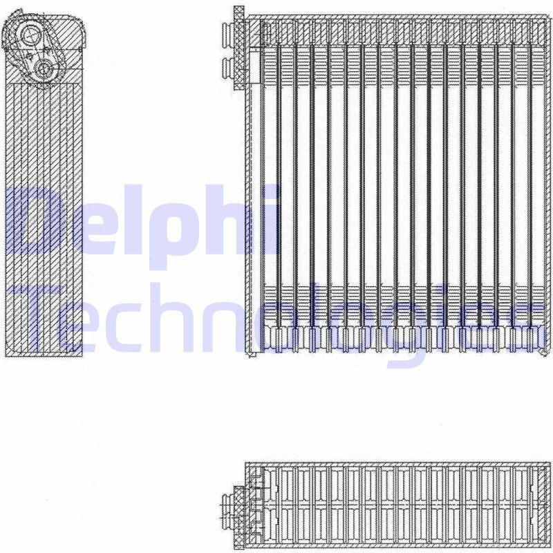DELPHI TSP0525153 TOYOTA Evaporator air conditioning