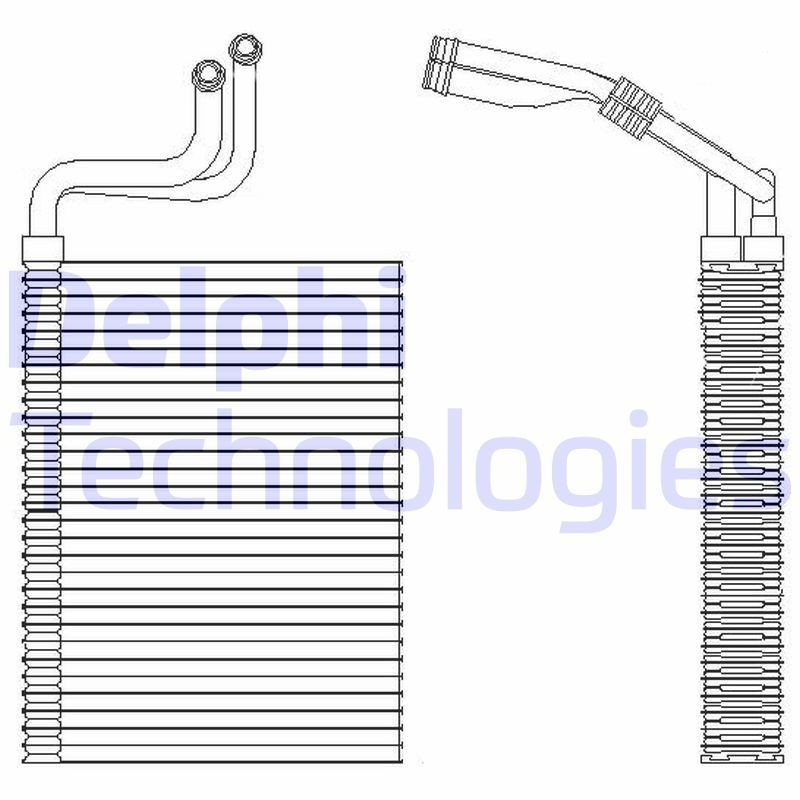 DELPHI TSP0525197 Air conditioning evaporator without expansion valve
