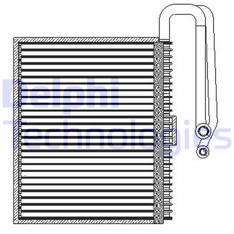 Opel Air conditioning evaporator DELPHI TSP0525207 at a good price