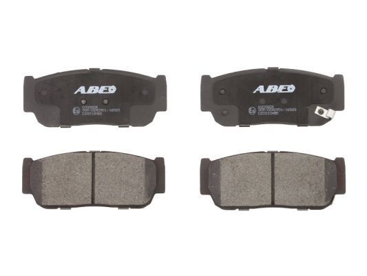 ABE C20010ABE Brake pad set Rear Axle, with acoustic wear warning