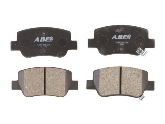 ABE C22040ABE Brake pad set Rear Axle, with acoustic wear warning