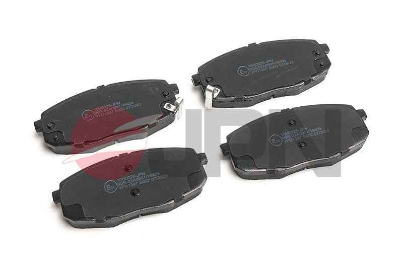 JPN Front Axle, with acoustic wear warning Height 1: 58,1mm, Width 1: 130,0mm, Thickness 1: 16,7mm Brake pads 10H0325-JPN buy