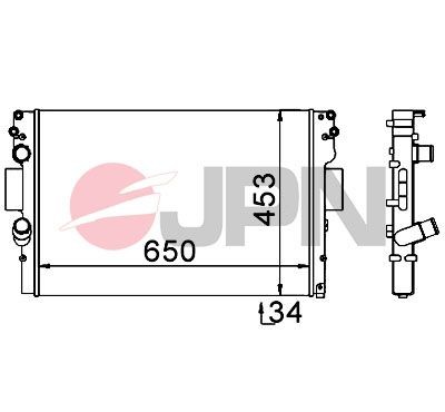 JPN 60C9023-JPN Engine radiator 504152996