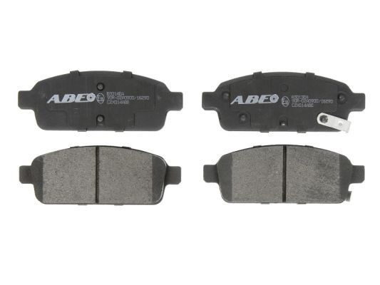 ABE C2X014ABE Brake pad set Rear Axle, with acoustic wear warning