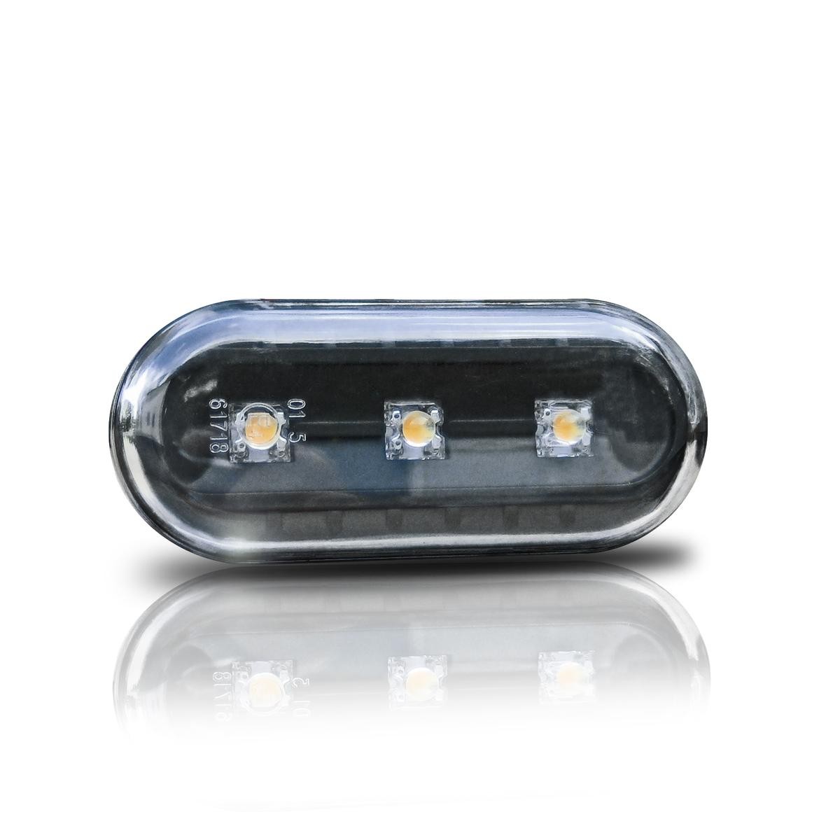JOM 80067-2 Side indicator Crystal clear, black, both sides, lateral installation, LED, with indicator (LED)