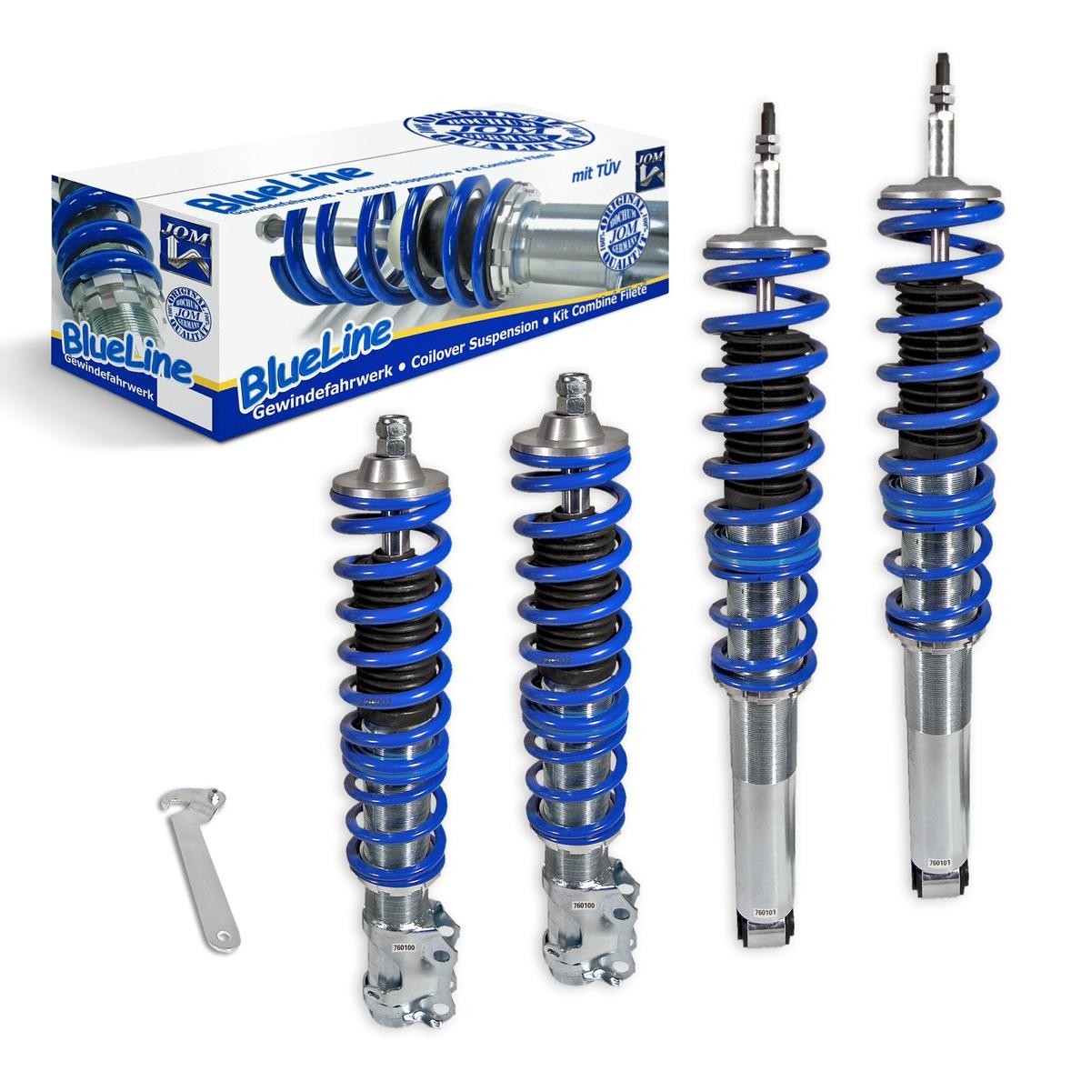 JOM Suspension kit, coil springs / shock absorbers Golf 4 Cabrio new 741011