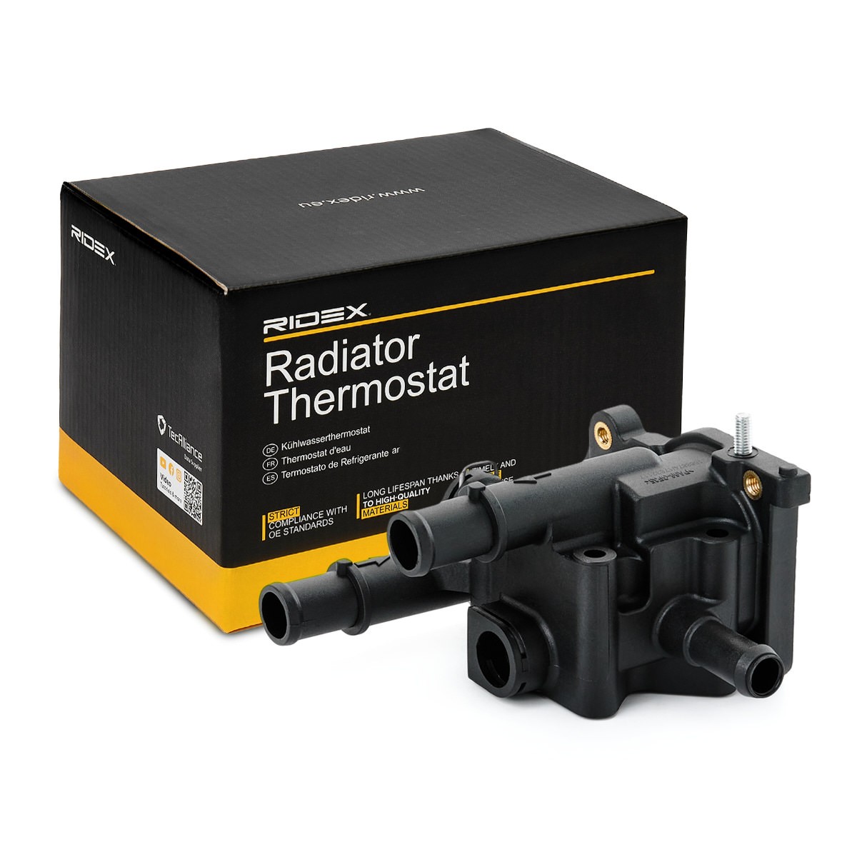 RIDEX 316T0398 Engine thermostat Plastic